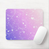 Tapis De Souris Coeurs blancs (Avec souris)