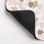 Tapis De Souris Cœurs Bruns Crème Rose (Coin)
