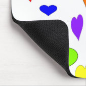Tapis De Souris Coeurs colorés Mousepad (Coin)