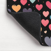 Tapis De Souris Coeurs colorés Saint Valentin (Coin)