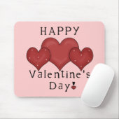 Tapis De Souris Coeurs D7 Mousepad de heureuse Sainte-Valentin (Avec souris)