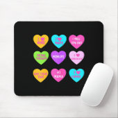 Tapis De Souris Cœurs de conversation drôles de la Saint-Valentin (Avec souris)