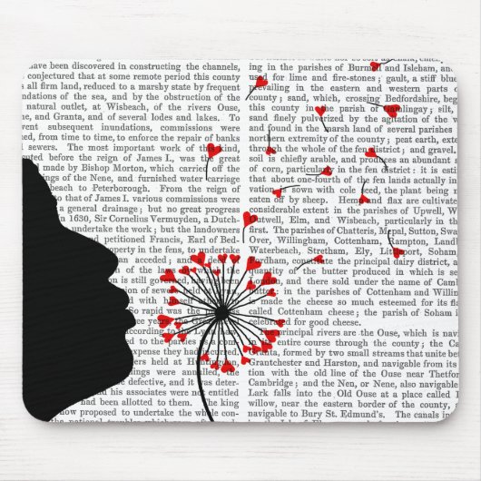 Tapis De Souris Coeurs de Dandelion (Devant)