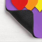 Tapis De Souris Coeurs de fierté LGBT (Coin)