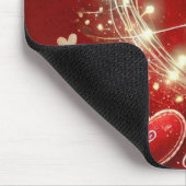 TAPIS DE SOURIS COEURS DE JOUR ROUGE ET BLANC VALENTINES (Coin)