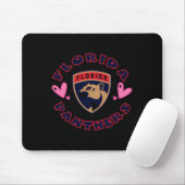 Tapis De Souris Cœurs de la Saint-Valentin des Panthers de la Flor (Avec souris)