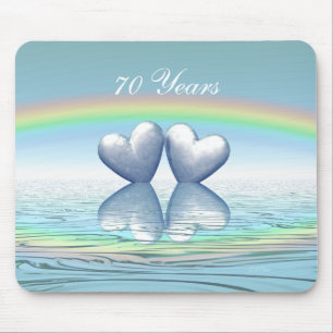 Tapis De Souris Coeurs de platine du 70e anniversaire