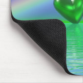 Tapis De Souris Coeurs d'émeraude du 55e anniversaire (Coin)