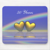 Tapis De Souris Coeurs d'or du 50e anniversaire (Devant)