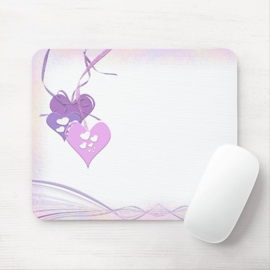 Tapis De Souris Coeurs doux (Avec souris)