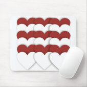 Tapis De Souris Coeurs en cluster (Avec souris)