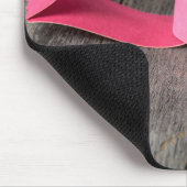 Tapis De Souris Coeurs en papier sur bois (Coin)