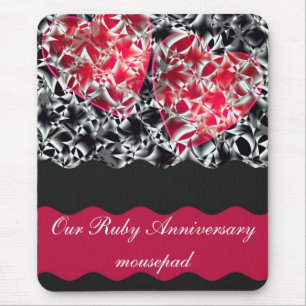 Tapis De Souris Coeurs et dentelle