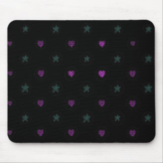 Tapis De Souris Coeurs et étoiles tramés