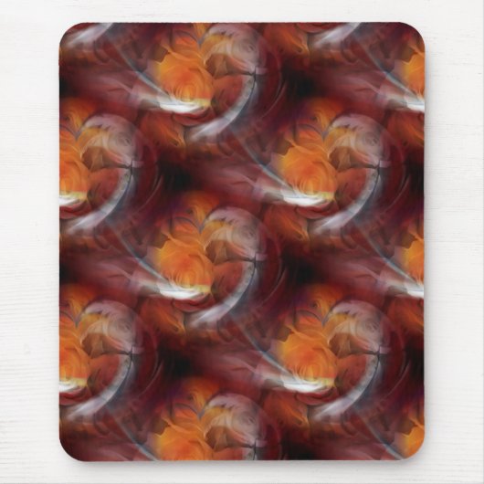 Tapis De Souris Coeurs et Rose (Devant)