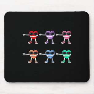 Tapis De Souris Coeurs Flossants Valentines Jour Floss Comme Un Bo