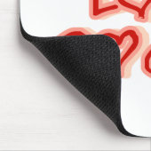 Tapis De Souris Coeurs I Love Chiens Tshirts et cadeaux (Coin)