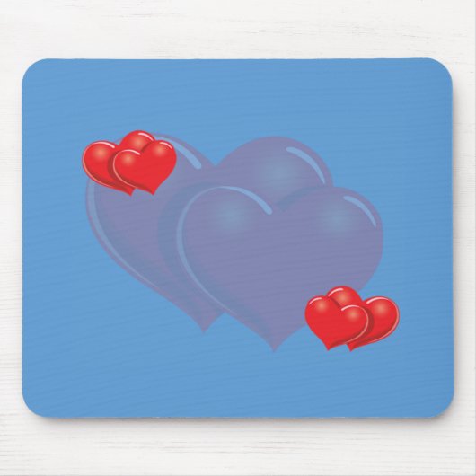 Tapis De Souris Coeurs lourds (Devant)