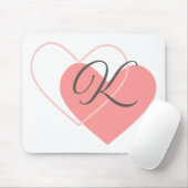Tapis De Souris Coeurs Monogrammes 2 (Avec souris)