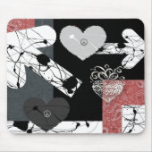 Tapis De Souris Coeurs Mousepad (Devant)