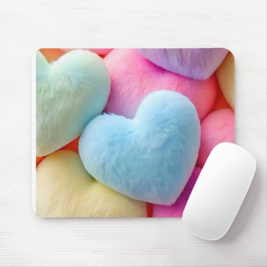 Tapis De Souris Coeurs Mousepad (Avec souris)