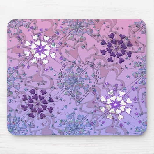 Tapis De Souris Coeurs Mousepad (Devant)