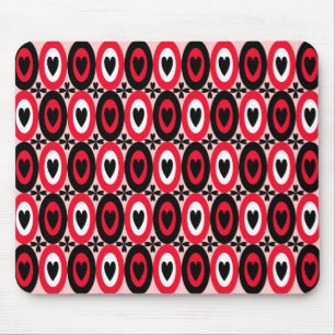 Tapis De Souris Coeurs ovales