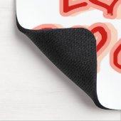 Tapis De Souris Coeurs que j'aime Chiens (Coin)