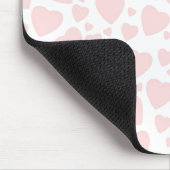 Tapis De Souris Coeurs rose pâle (Coin)