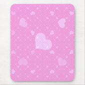Tapis De Souris Cœurs roses avec amour (Devant)