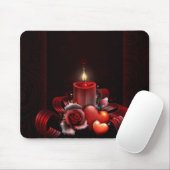 Tapis De Souris Coeurs roses Mousepad (Avec souris)