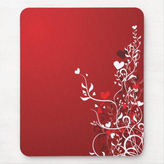 Tapis De Souris Coeurs rouges (Devant)