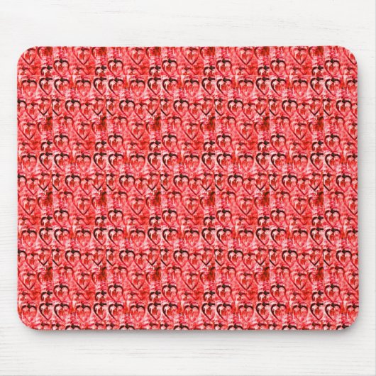 Tapis De Souris Coeurs rouges (Devant)