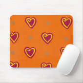 Tapis De Souris Coeurs rouges (Avec souris)
