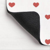 Tapis De Souris Cœurs Rouges (Coin)