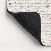 Tapis De Souris Cœurs Rouges Crème (Coin)