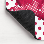 Tapis De Souris Coeurs rouges et points Mousepad (Coin)