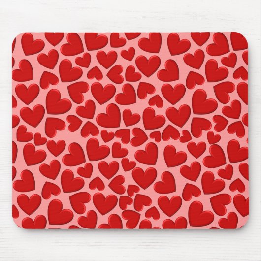 Tapis De Souris Coeurs roux (Devant)