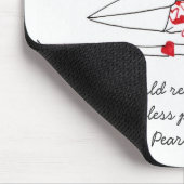 Tapis De Souris Coeurs se renversant au-dessus de Mousepad (Coin)