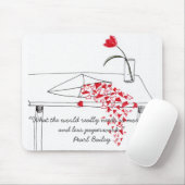 Tapis De Souris Coeurs se renversant au-dessus de Mousepad (Avec souris)