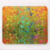 Tapis De Souris Coeurs tombants Orange (Devant)