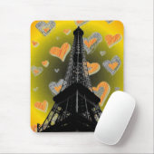 Tapis De Souris Coeurs tour Eifel Mousepad (Avec souris)