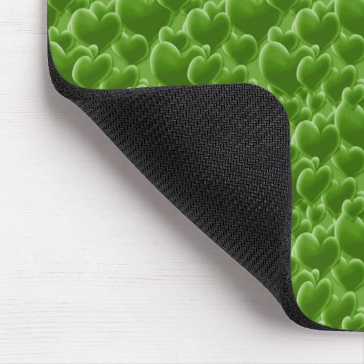 Tapis De Souris Coeurs verts (Coin)