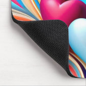 Tapis De Souris Coeurs vibrants (Coin)