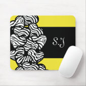 Tapis De Souris Coeurs zèbres mousepad (Avec souris)