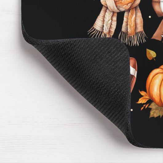 Tapis De Souris Coffee Footll Coquette Bow Fall Vibes Pumpkin Than (Coin)