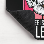 Tapis De Souris Coffee Is My Valentine Skeleton Skull Valentines D (Coin)