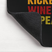 Tapis De Souris Coffee Kickboxing Wine Repeat  (Coin)