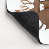 Tapis De Souris **Coffee Time – Cute Smiling Cup Steam  (Coin)