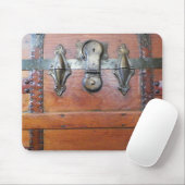 Tapis De Souris Coffre en bois de tronc avec des boucles (Avec souris)